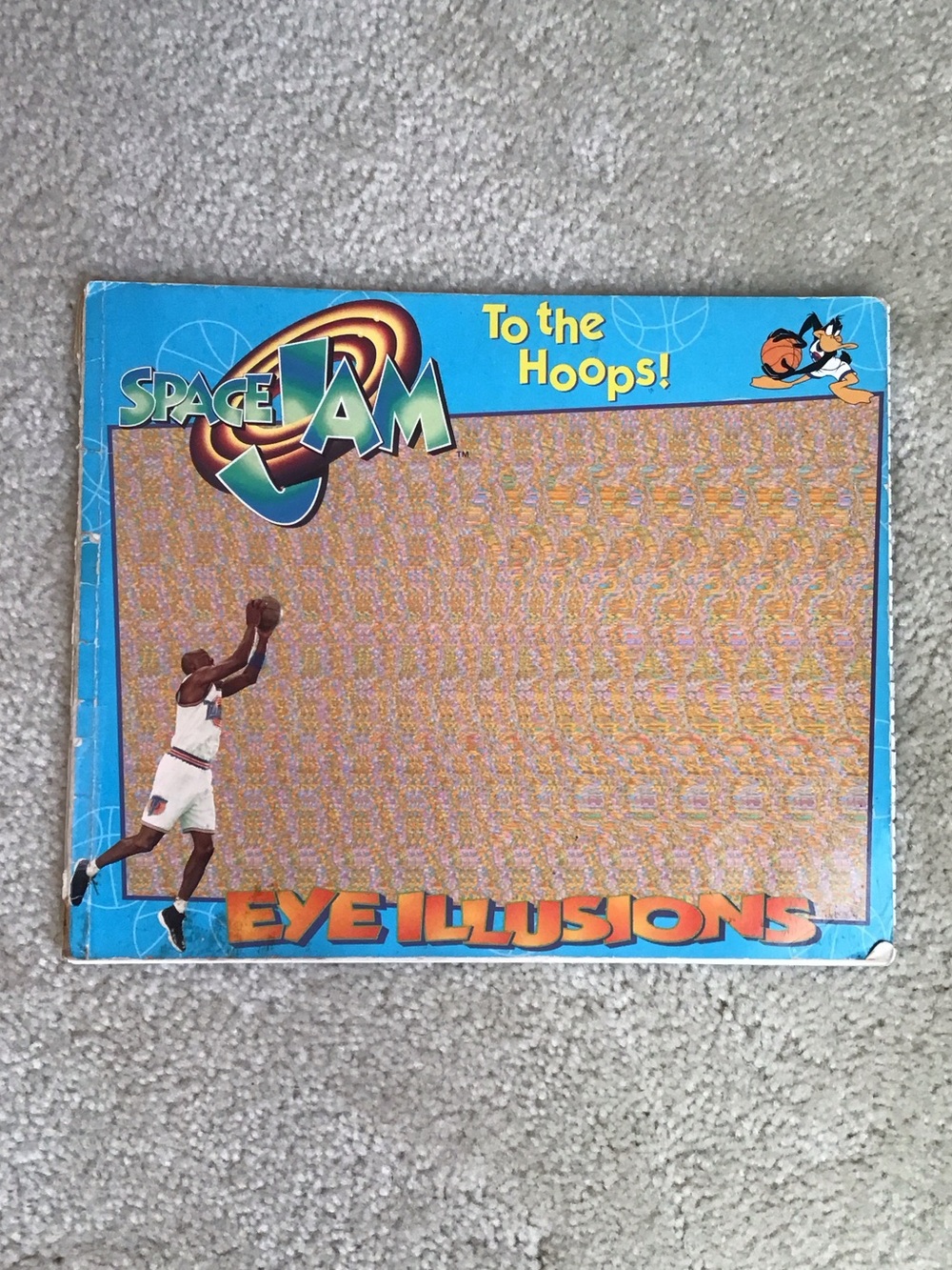 Vintage Space Jam To The Hoops Eye Illusions Paperback Book